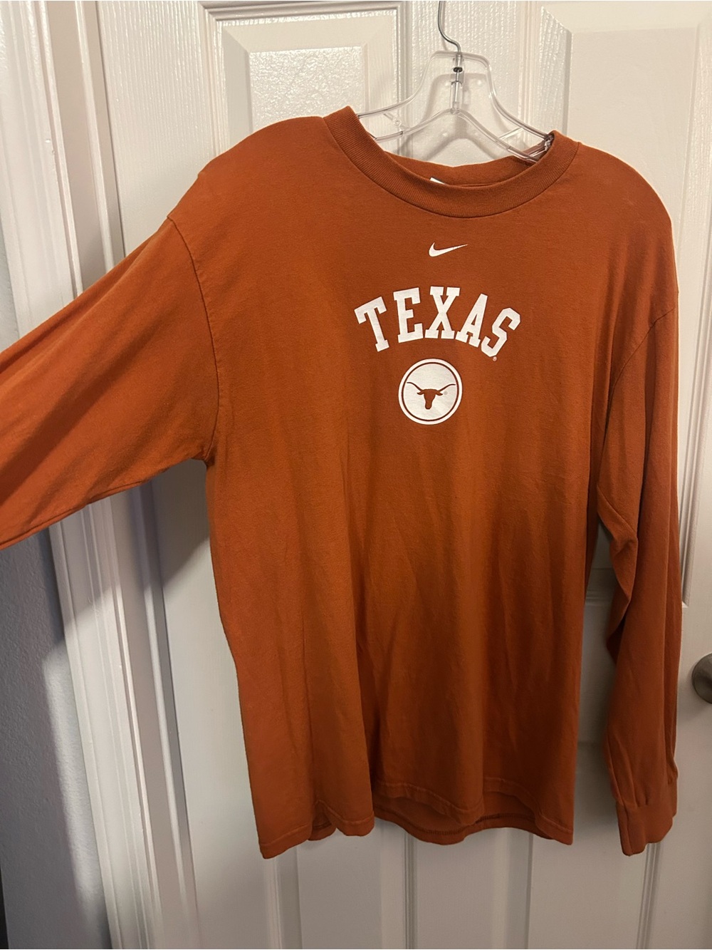 Nike Men's Texas Long Sleeve Shirt in Burnt Orange - Picture 2 of 4